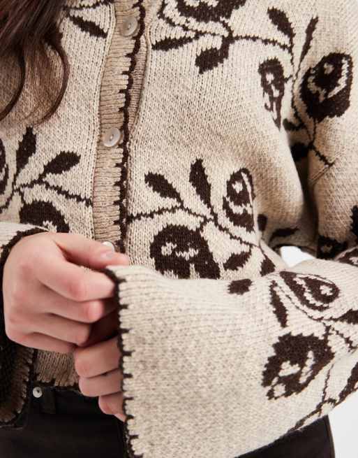Miss Selfridge - Vest met festonsteek en bloemenprint, 2 van 4