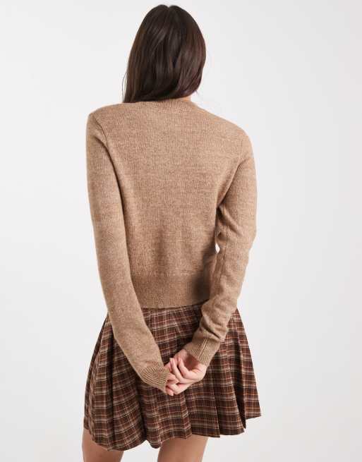Miss Selfridge - Vest met ronde hals in lichtbruin, 4 van 4