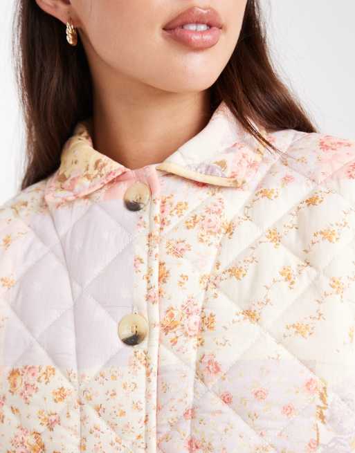 Miss Selfridge - Veste matelassée à patchwork fleuri, 3 de 4
