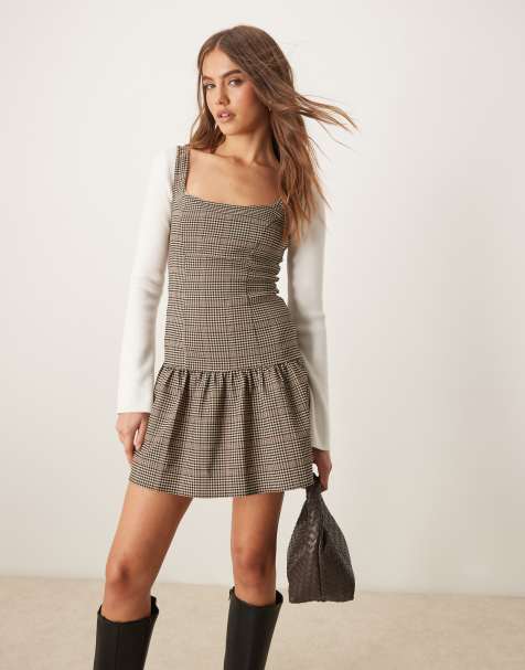 Miss Selfridge - Vestito corto sartoriale con stampa a quadri - view 1