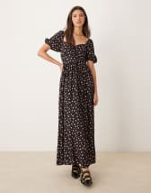 Miss Selfridge - Vestito da giorno midi allacciato sul davanti ...