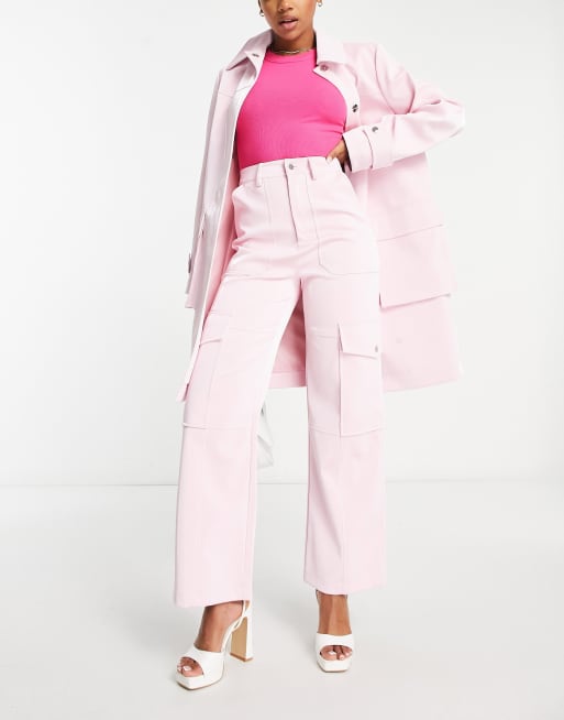 Miss selfridge pink outlet trouser suit