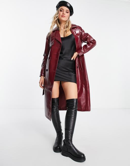 Miss selfridge hotsell burgundy coat