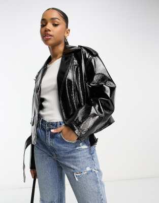 Miss selfridge hotsell pu biker jacket