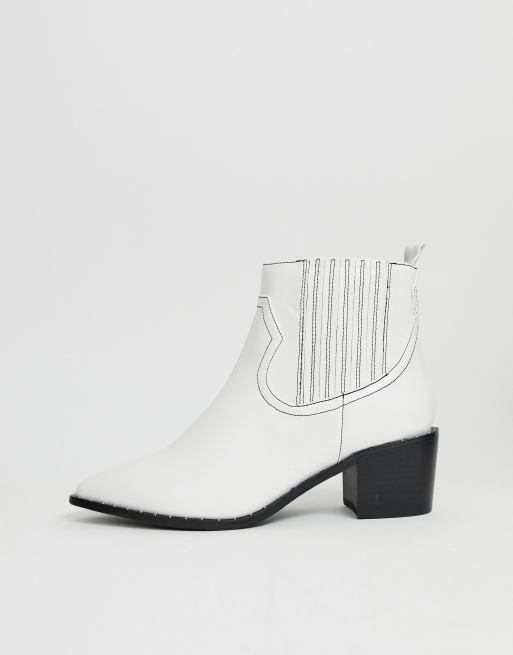 Miss selfridge outlet white boots