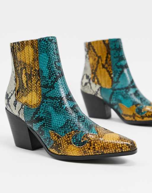 Miss selfridge snakeskin store boots