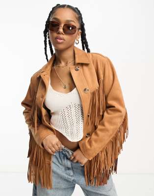 Tassel on sale jacket womens