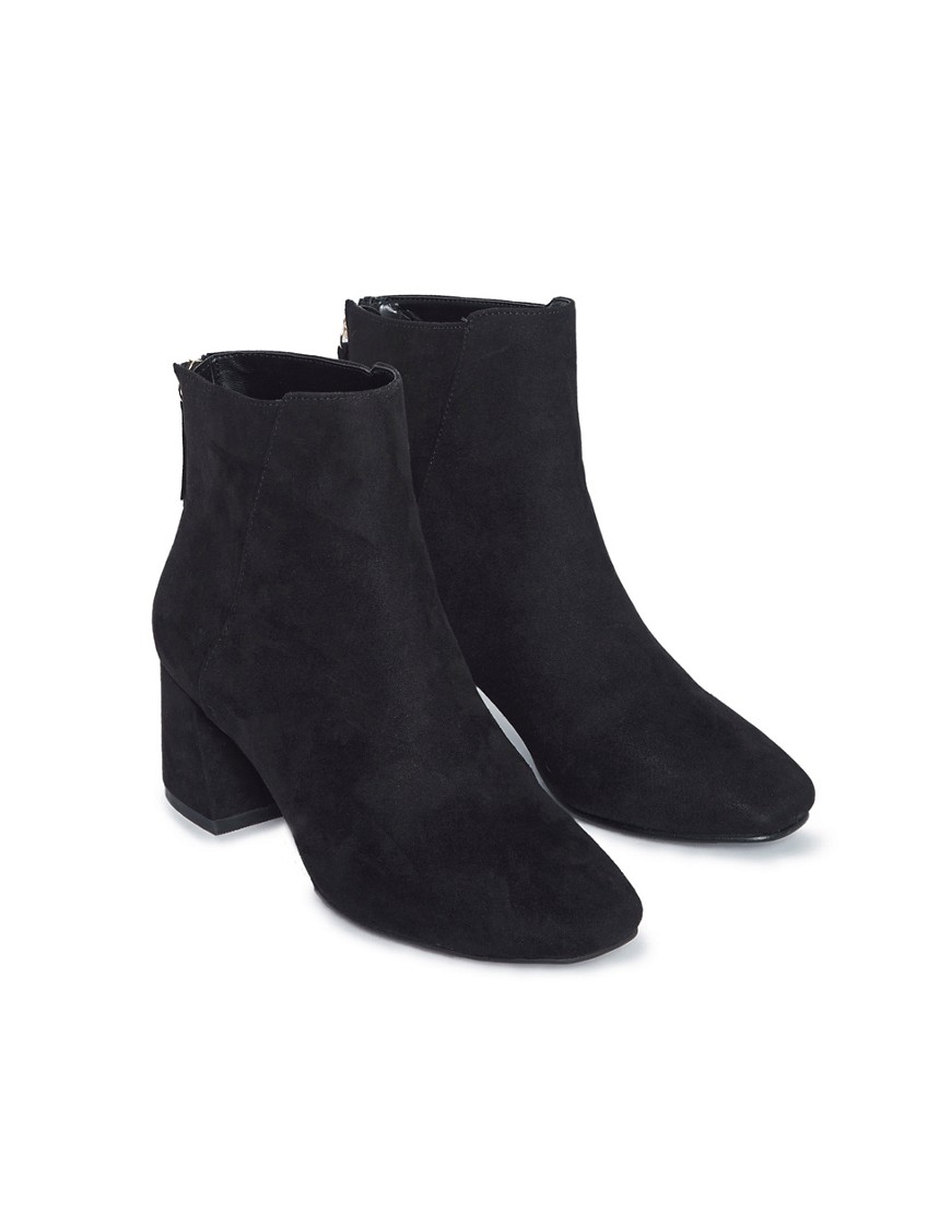 Miss Selfridge wide fit ankle boots in black
