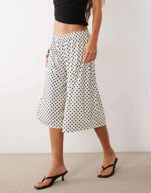 Miss Selfridge wide leg culotte in black co-ord, 4 of 5