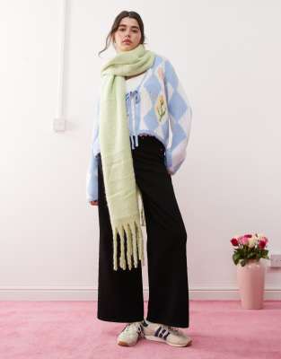 Miss Selfridge Miss Selfridge wide leg jean in clean black