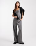 [Miss Selfridge] Miss Selfridge wide leg pants in grey (part of a set) 12 GREY