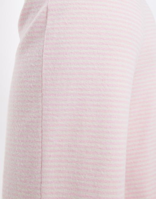 Miss Selfridge wide leg pants in pink stripe (part of a set), 5 of 5