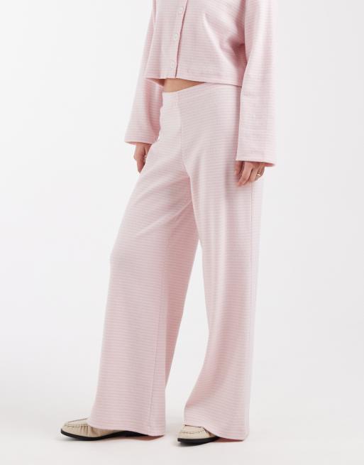 Miss Selfridge wide leg pants in pink stripes - part of a set, 2 of 5
