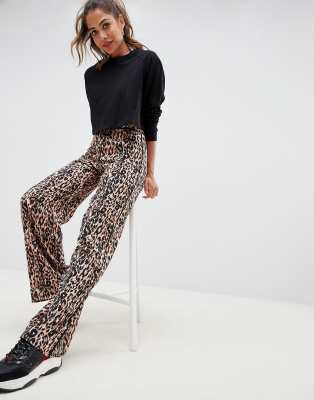 leopard print trousers asos