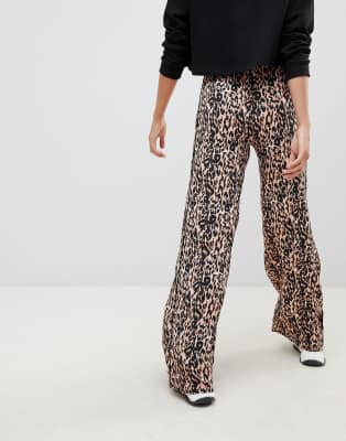 leopard print trousers asos