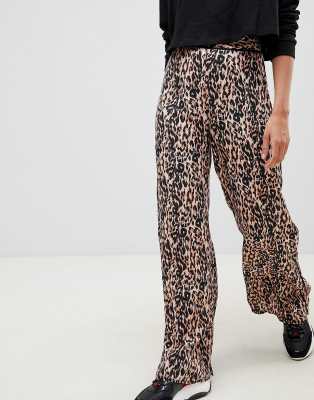 leopard print trousers asos