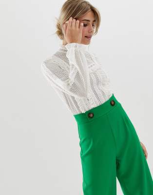 miss selfridge green trousers