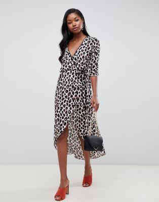 miss selfridge animal print dress