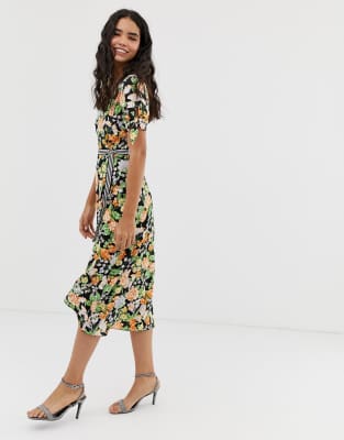 miss selfridge wrap dress