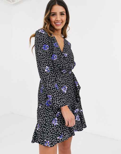 Miss selfridge best sale floral wrap dress