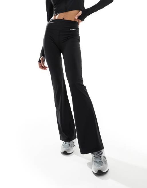 Miss Sixty co-ord logo flared yoga pants in black