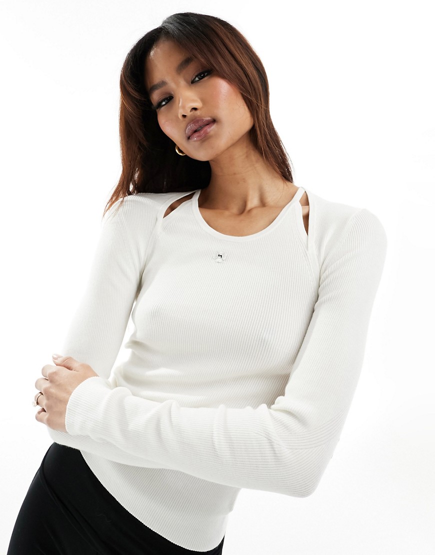 Miss Sixty cut out kit top in white