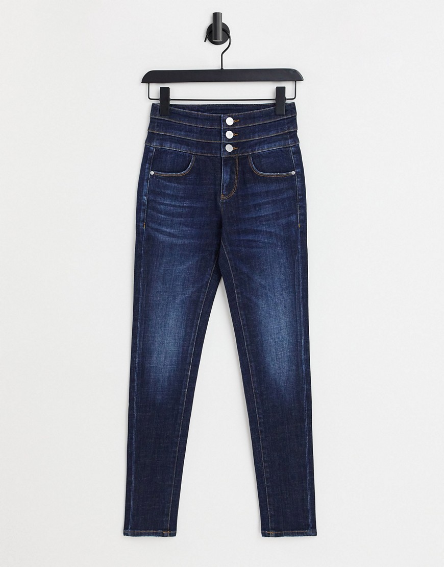Miss Sixty - Gloria - Jeans met knoopdetail van blauw denim