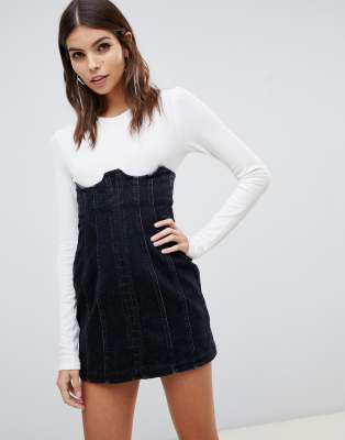 miss shop denim dress