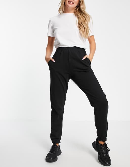 Missgudied basic jogger in black