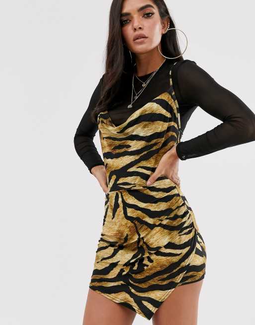 Missguided shop tiger dress