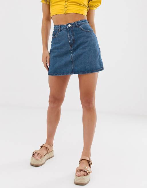 Missguided a 2025 line denim skirt