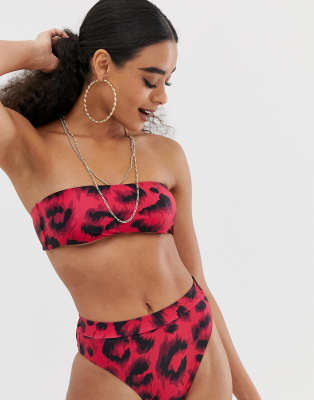 missguided leopard bikini