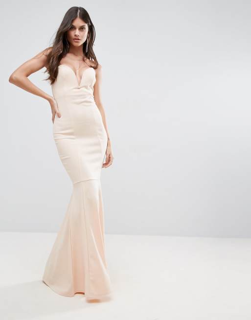 Missguided fishtail hotsell maxi dress