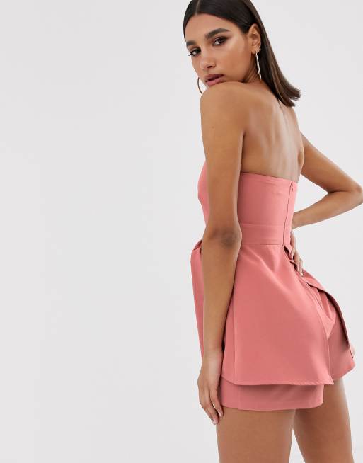 Missguided pink deals playsuit