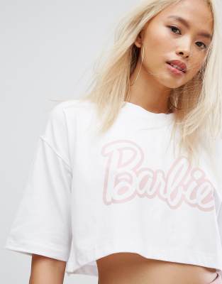 Missguided Barbie Cropped T Shirt ASOS