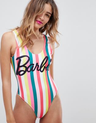 barbie striped swimsuit