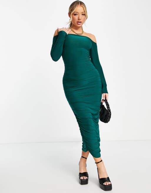 Missguided emerald outlet green dress