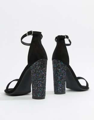 missguided glitter heels