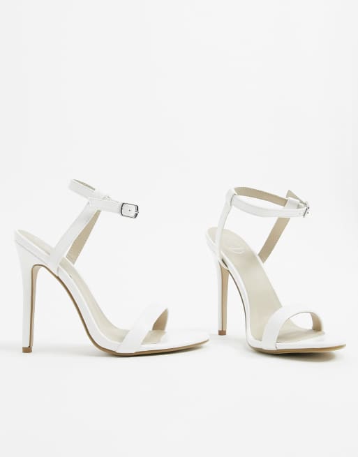 Missguided store white sandals