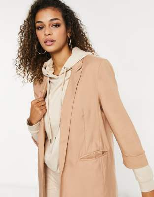 camel boyfriend blazer