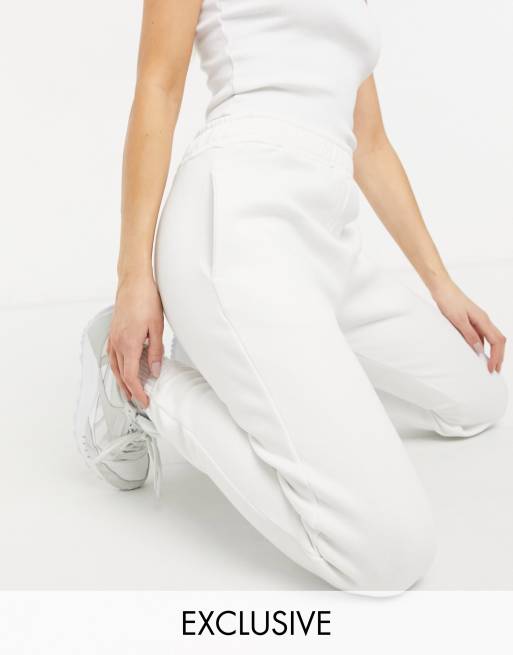 Missguided - Basic joggingbroek in wit