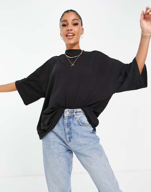 Missguided - Basics - Oversized T-shirt in zwart