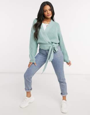 missguided belted cardigan