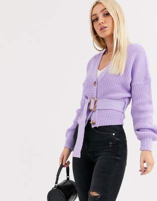 asos purple cardigan