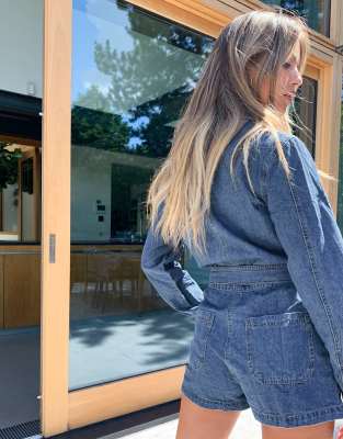 asos denim jumpsuit