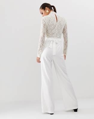 asos white lace top