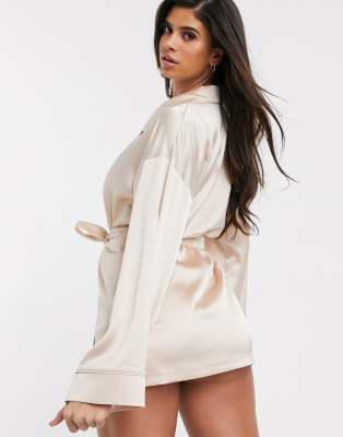 robe satin missguided