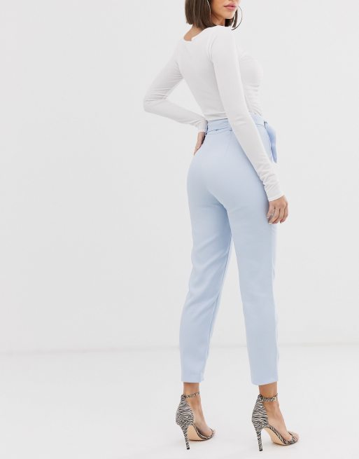 Powder blue cigarette sale trousers