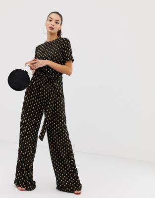 missguided wide leg jumpsuit