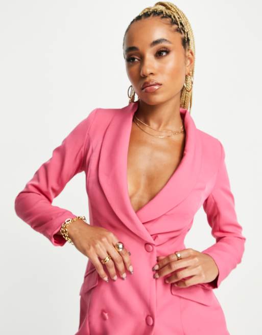 Pink blazer outlet missguided